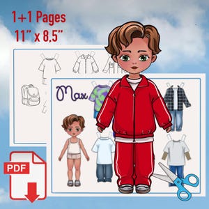 printable paper dolls,dress up dolls, paper doll set, handmade dolls, cut out dolls, doll pdf, paper doll book-paper doll book, paper puppet