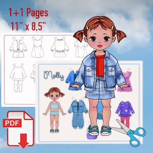printable paper dolls- DIY dolls- dress up dolls- paper doll set-handmade dolls-modern dolls- cut out dolls- printable busy book