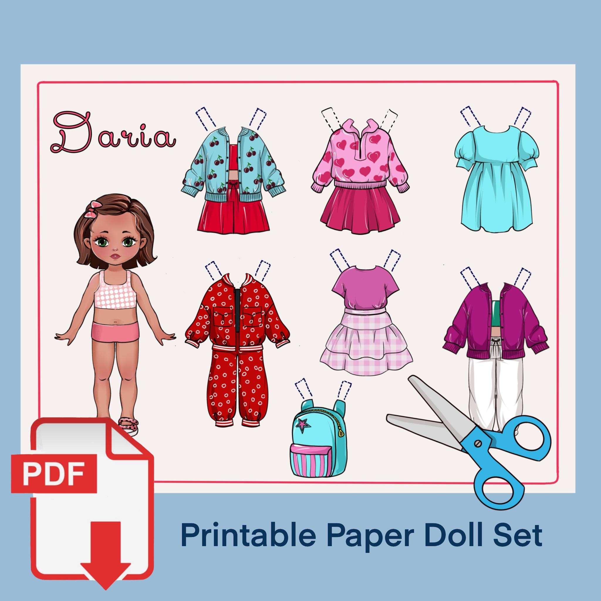Printable Paper Dolls Set – Dress up Activity for Girls (PDF) - Etsy