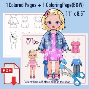 printable paper dolls,dress up dolls, paper doll set, handmade dolls, cut out paper dolls,art dolls, activities for kids