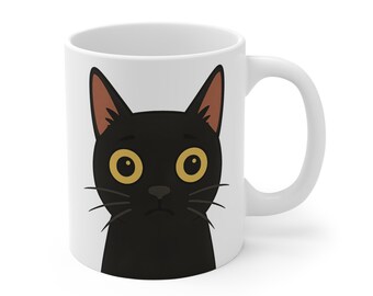 Max Cat Mug | White Ceramic Mug | Cat Mom Gift | Cat Lover Mug | Gift for Cat Owner