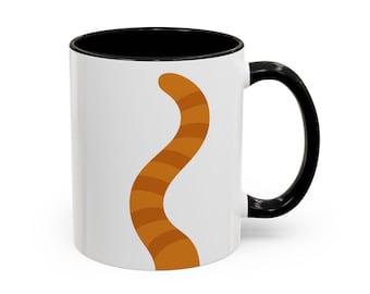 Milo Cat Mug | Accent Coffee Mug | Cat Mom Gift | Cat Lover Mug | Gift for Cat Owner | Left Handed Mug