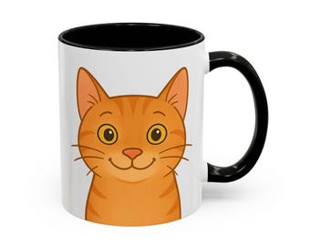 Simba Cat Mug | Accent Coffee Mug | Cat Mom Gift | Cat Lover Mug | Gift for Cat Owner