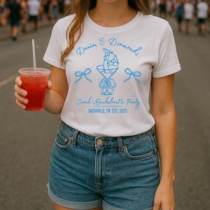 Denim and Diamonds Bachelorette T-Shirts, Denim and Diamonds Bachelorette Set