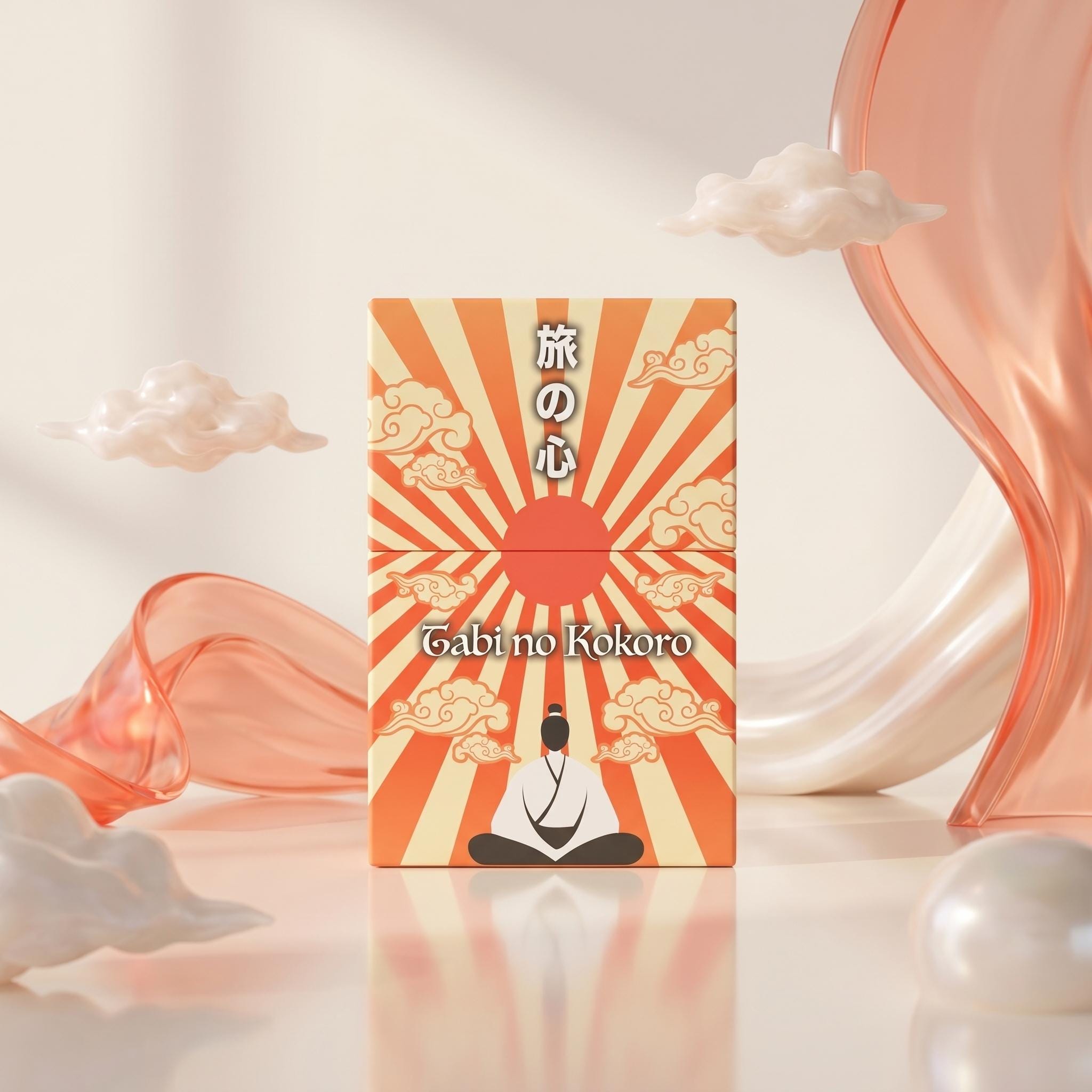 Tabi No Kokoro Tarot Deck: Soft Touch Finish, Foil Accents, 78