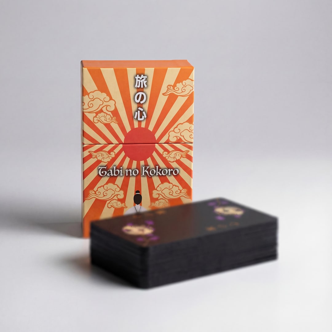 Tabi No Kokoro Tarot Deck: Soft Touch Finish, Foil Accents, 78