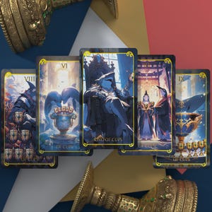 Mazzo di Tarocchi e Oracolo degli Animali Totem AnimaSoul - Lamina d'Oro, Bordi Dorati, Edizione Limitata, Carte Spirituali, Oracolo Totem per Collezionisti