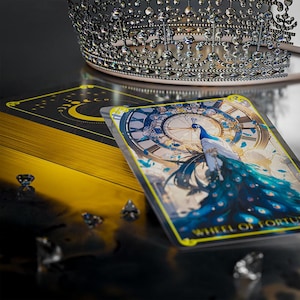 AnimaSoul Totemdieren tarot- en orakelspel: goudfolie, gouden randen, limited edition, spirituele kaarten, totemorakel voor verzamelaars