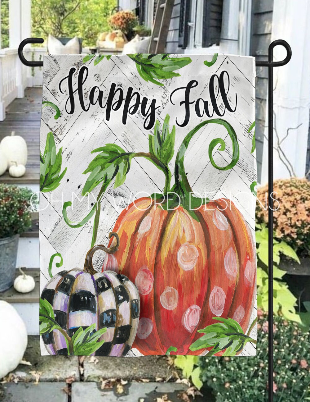 Fall Garden Flag-Welcome Flag-Welcome to our Home-Fall House | Etsy