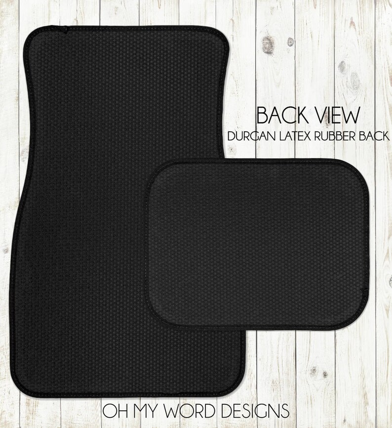 Monogram Car Matscar Accessoriescar Matspersonalized Car Etsy