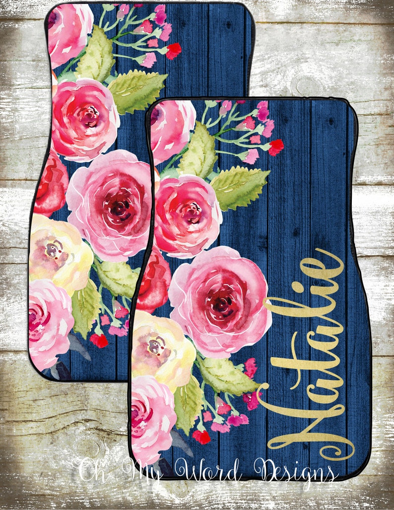 Personalized Car Matscar Accessoriescar Matspersonalized Etsy