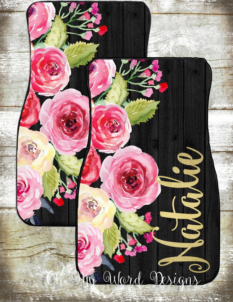 Personalized Car Matscar Accessoriescar Matspersonalized Etsy