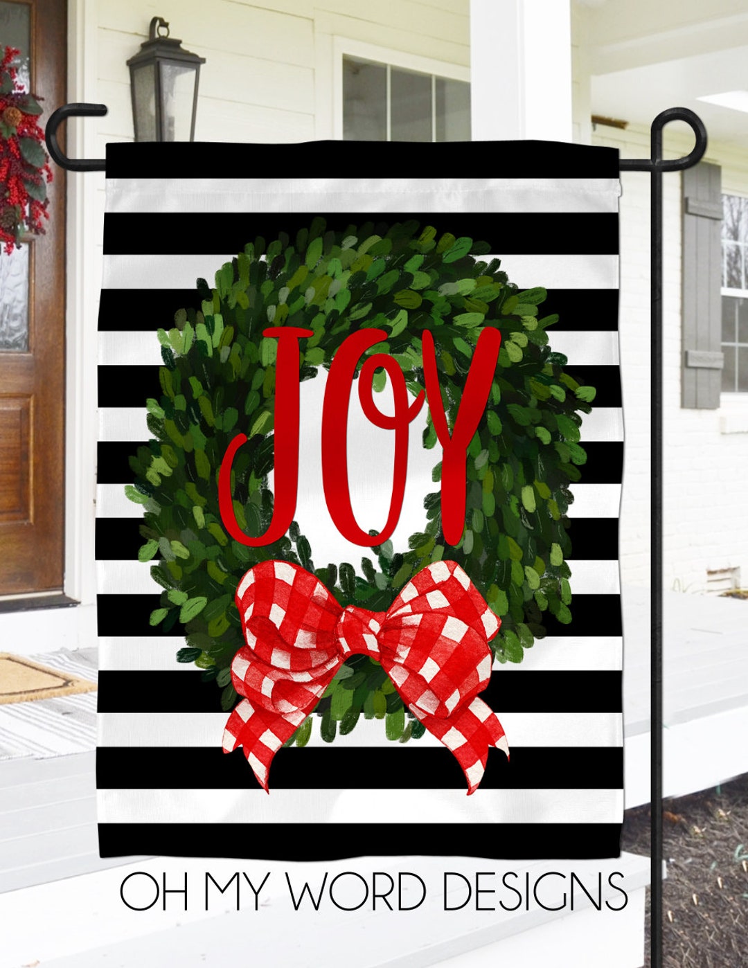 Christmas Flagpersonalized Garden Flagfarmhouse Garden