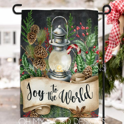 Christmas Flagpersonalized Garden Flagmerry Etsy