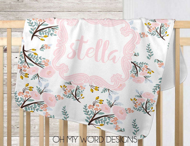 Personalized Baby Blanketfleece Baby Etsy