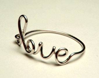 Love Ring - sterling silver wire