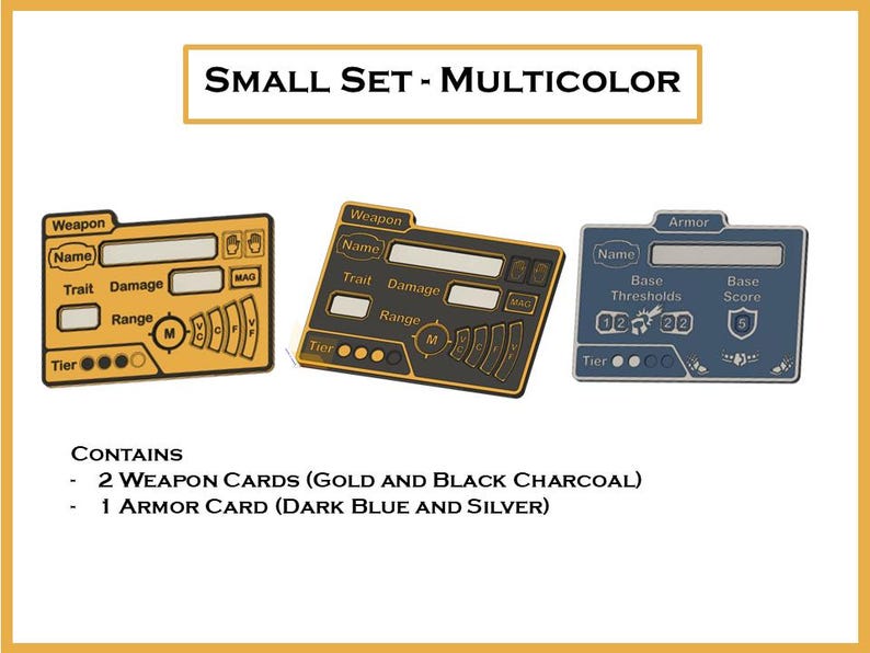 Daggerheart™ Compatible Item Cards for Weapon, Armor and Loot image 4