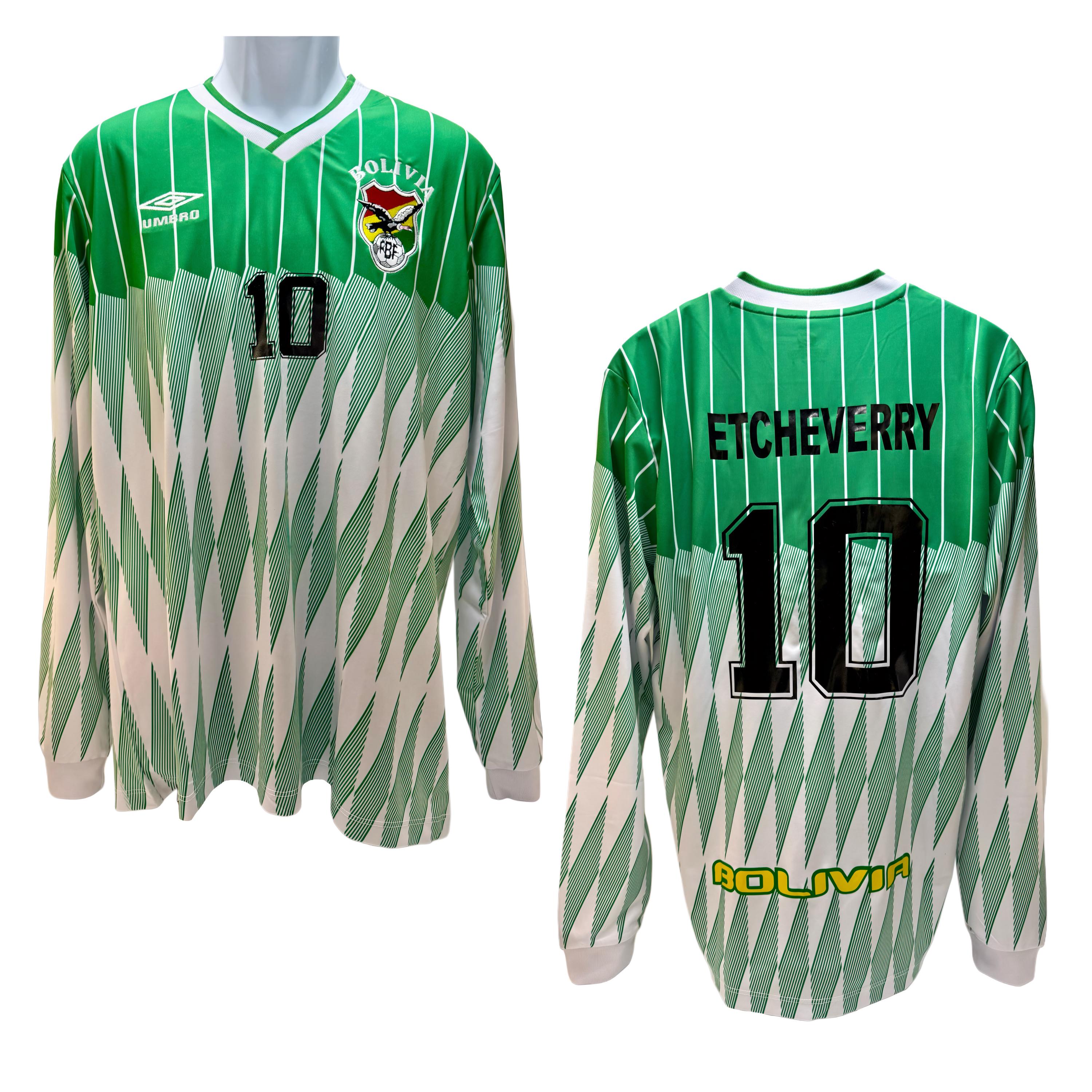ボリビア代表サッカーユニフォーム アイコニック #10 エチェベリー