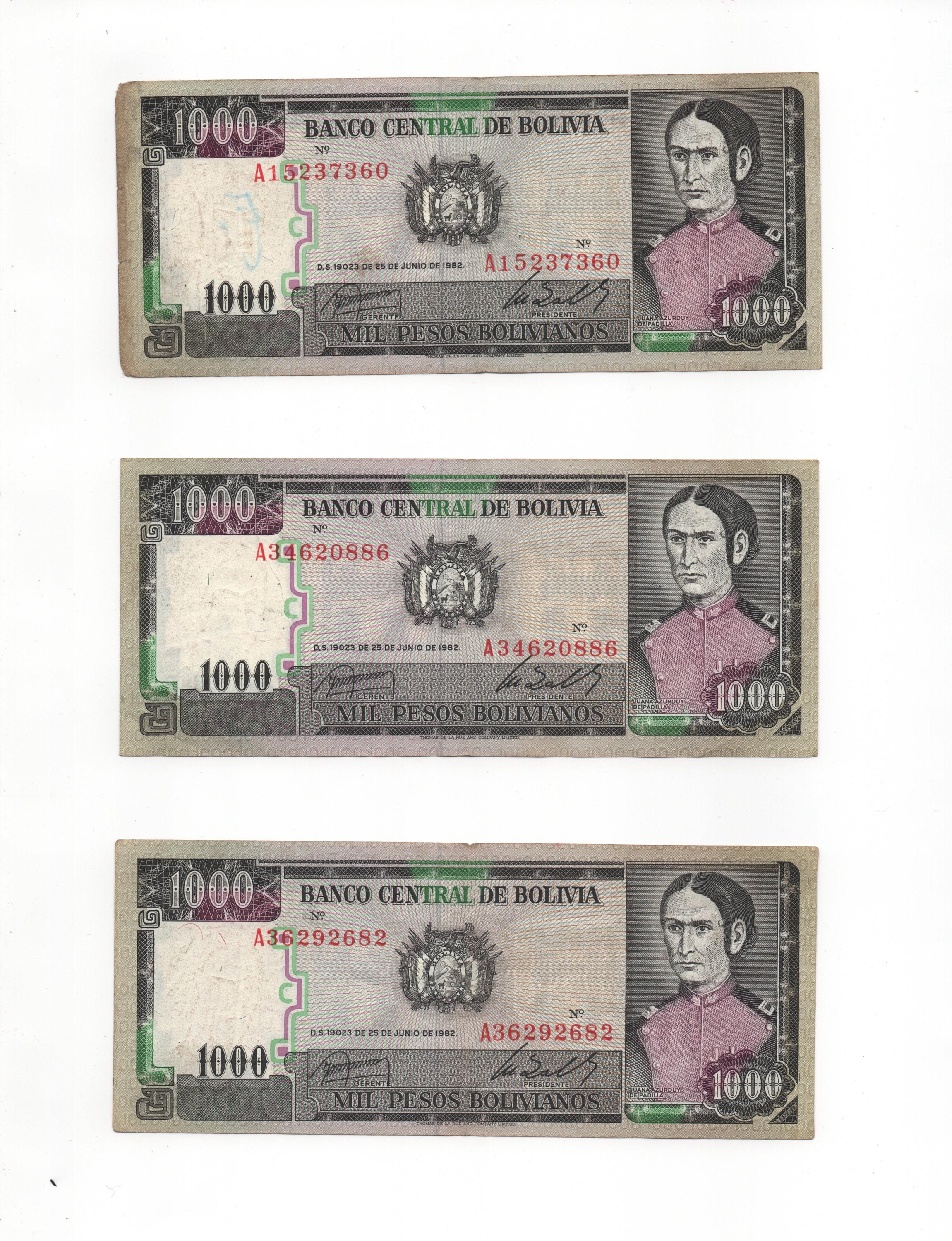 Bolivian banknote - Etsy 日本