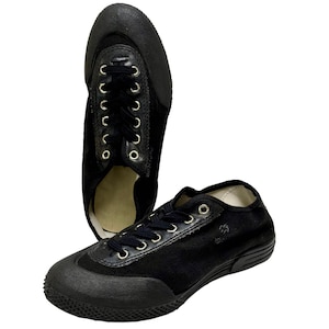 Vintage Kichute Black Sneakers Bolivia Iconic Canvas Shoes EU 37 US 7