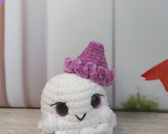 Ghost Amigurumi Crochet Pattern, Cute Halloween Plush PDF, Spooky Crochet