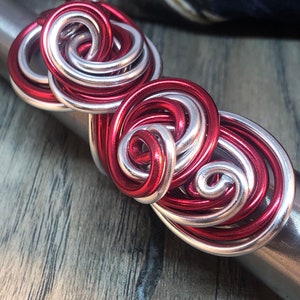 Delta Sigma Theta Wire Wrapped Long Statement Rings, Aluminum Custom Rings