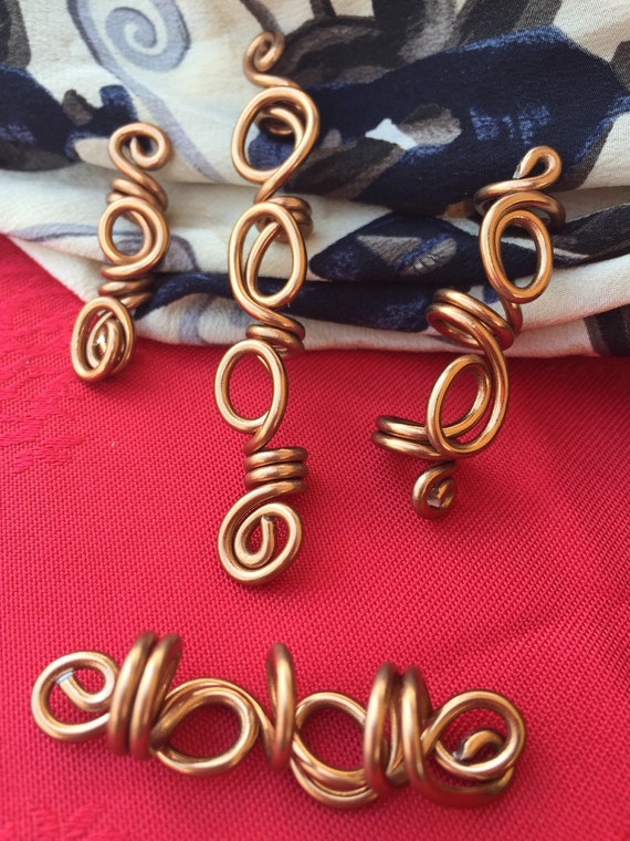 Loc Jewelry Copper Color Hair Jewelry Braid Adornment Hair
