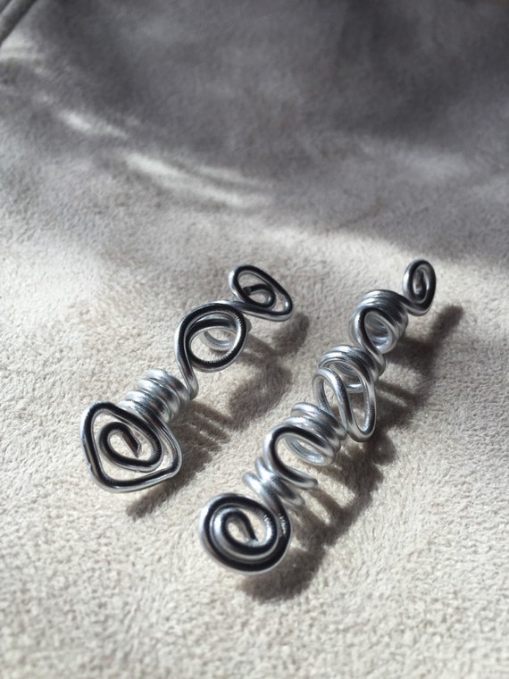 Silver Color Loc Jewelry Hair Jewelry Dreadloc Jewelry Aluminum