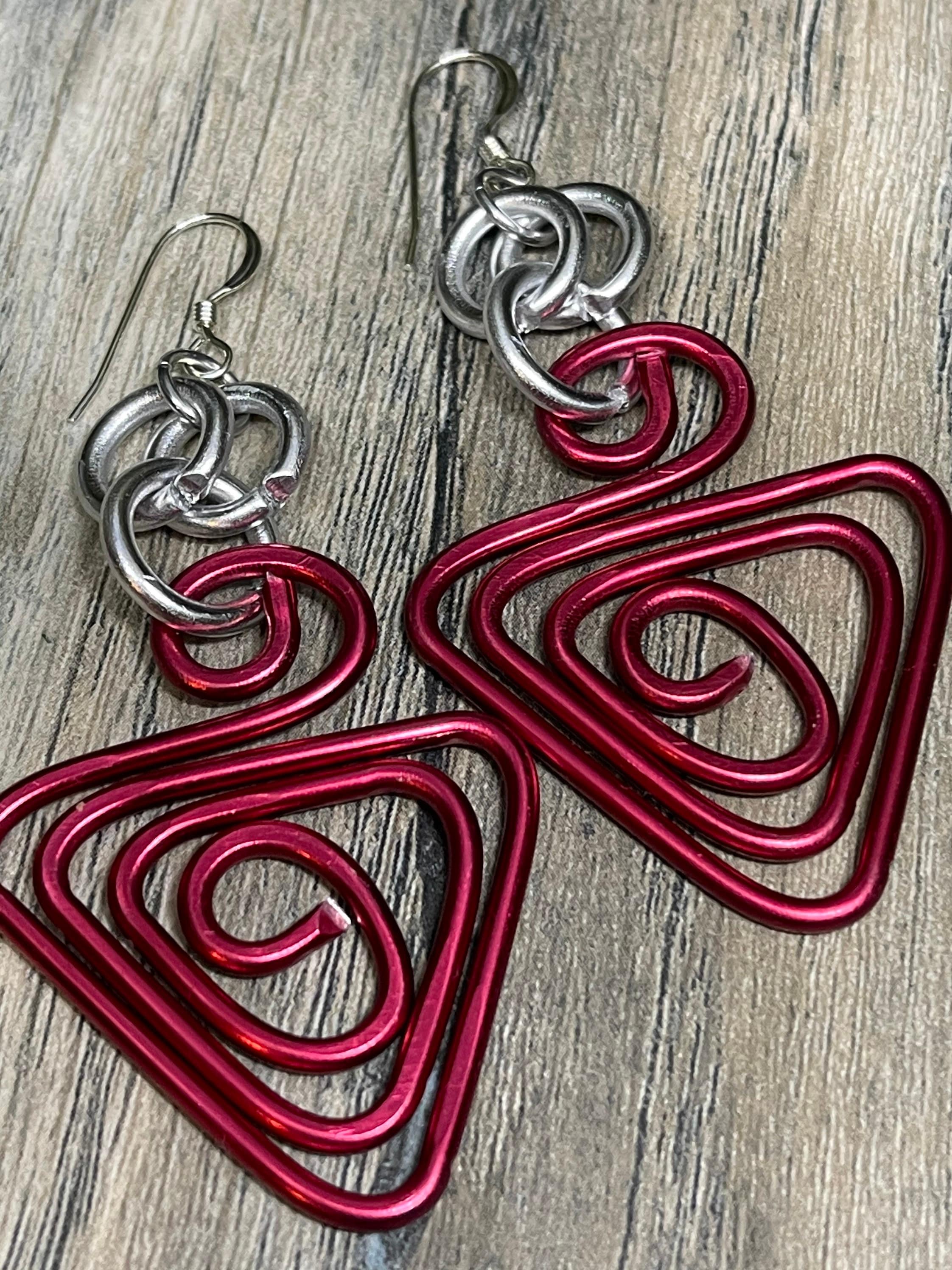 Aluminum wire deals earrings