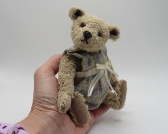 Traditional Vintage Style OOAK Miniature Artist Teddy Bear, German Viscose