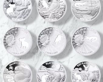 Australian Wildlife Silver Plated Coin Collection: Iconic Fauna Series
