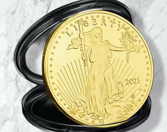 2017-2023 USA Eagle 50 Dollar 1oz Gold Plated Coin