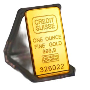 1 Ounce Gold Plated Bar