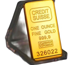 1 Ounce Gold Plated Bar