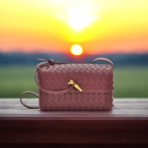 vegane Ledertasche für Frauen – Canvas Crossbody Geldbörse – Boho Forestcore Handtasche mit Pentagramm – Faecore Geschenk für Sie