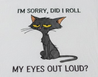 Grappige kat zegt machine borduurwerk ontwerpen, humoristische kat citaat, sarcastische humor voor volwassenen PES zomertijd