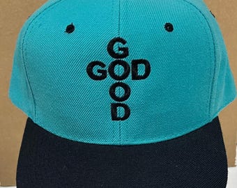 God Is Good Cap borduurwerk ontwerpbestanden Faith Hat borduurpatroon inspirerende bijbel christelijk citaat voor caps digitale download PES zomertijd