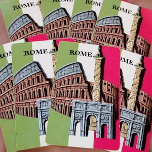4 Rome Vintage Playing Cards