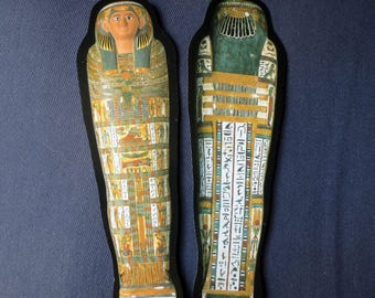 2 Egyptian Mummy Sarcophagus Playing Cards, One Front, One Back