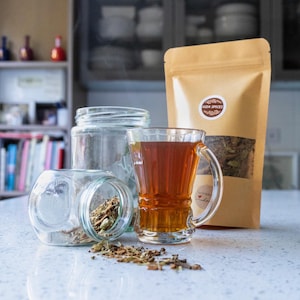 Spiced Tea | Eritrean and Ethiopian Traditional Tea with Cinnamon, Cardamom, Cloves | Caffeine Free | 100g