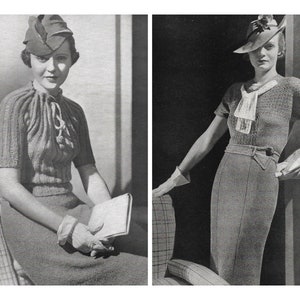 Vintage 1930s Knitting Pattern Booklet 1935 Bear Brand - Etsy
