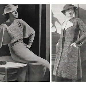 Vintage 1930s Knitting Pattern Booklet 1935 Bear Brand - Etsy