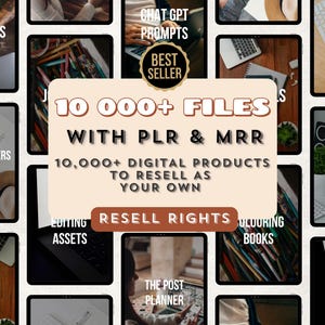 Ultimate PLR MRR Bundle Ideal for Passive Income, plr mrr Digital Products, Master Resell Rights, plr bundle, Master Resell Rights Education