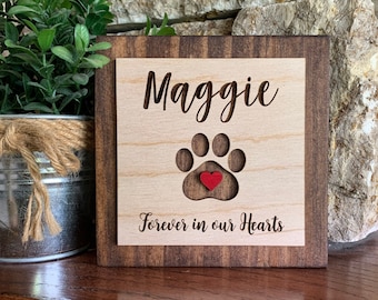 Custom Engraved Pet Memorial Sign