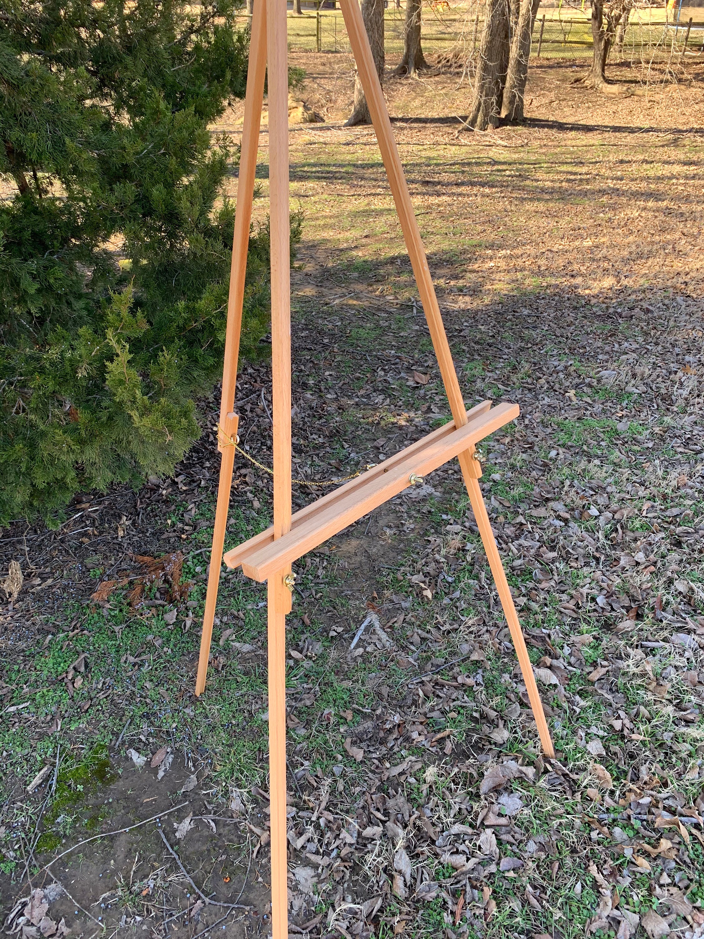 Wedding Sign Easel - Wood Floor Easel with Adjustable Shelf –  DesignedByTaylor