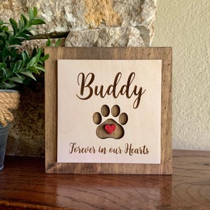 Custom Engraved Pet Memorial Sign