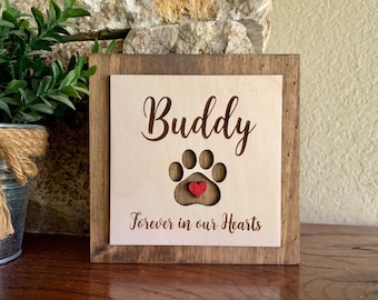 Custom Engraved Pet Memorial Sign