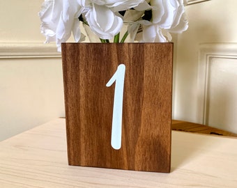 Wood Table Number, Wedding Table Numbers, Table Number Signs