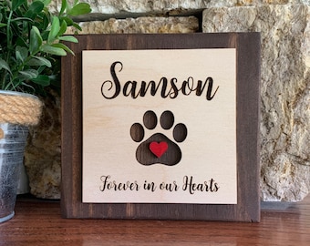 Custom Engraved Pet Memorial Sign