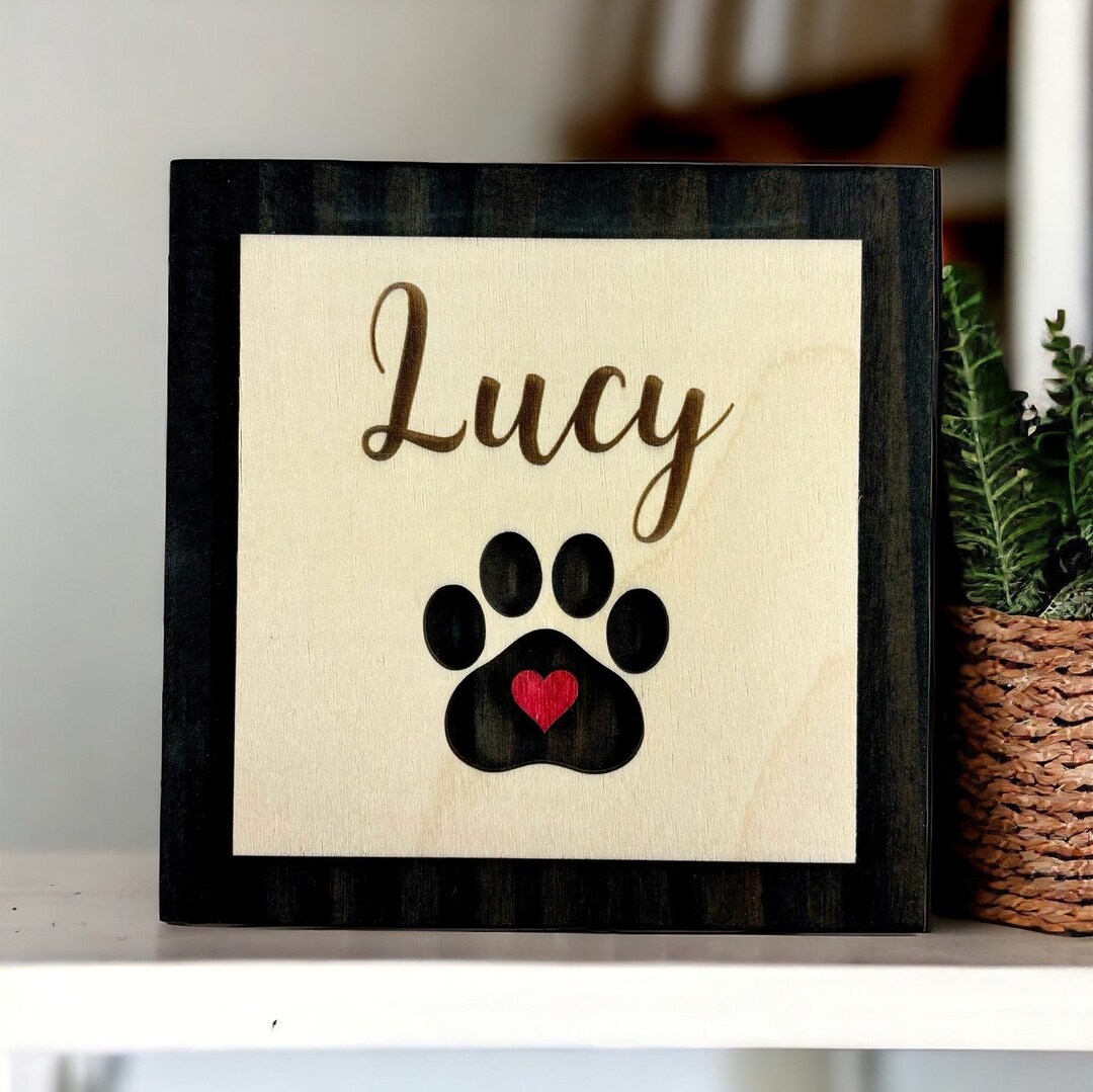 Picture of Custom Engraved Pet Memorial Sign - Etsy